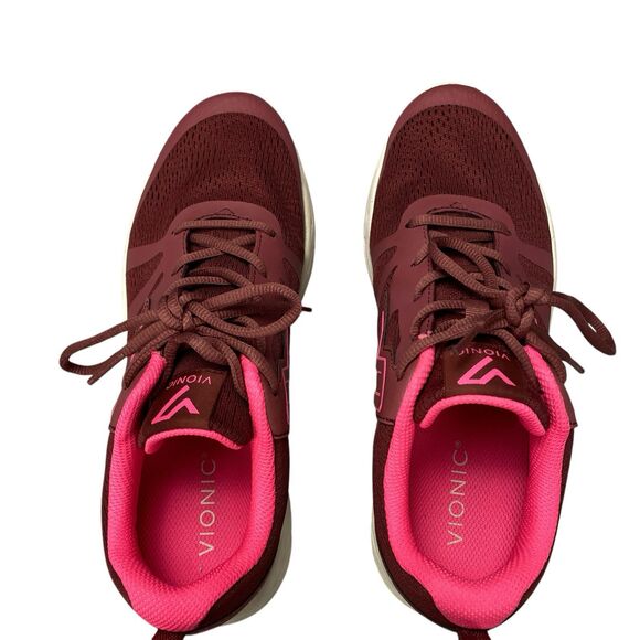Vionic Womens Brisk Miles Lace-Up Active Sneaker US 9 Pink - Picture 8 of 16